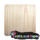 Ξύλινη βάση mdf 40x40x2,5εκ. με τρύπες