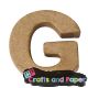 Papier mache γράμμα 4εκ. G