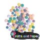 pom poms 15mm. σετ 80τεμ. παστελ ασορτι