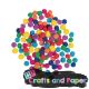 pom poms 7mm. σετ 120τεμ. εντονα ασορτι