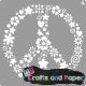 Στενσιλ 20x20εκ. Peace