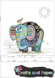 kook child σημειωματάριο καρφιτσα A5 ζωγραφικής elephant